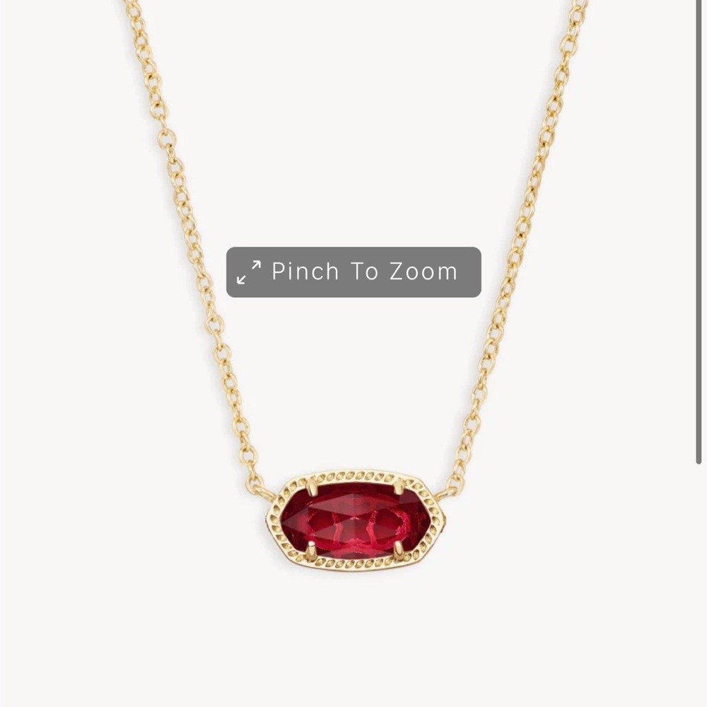 Elegant Gold and Red Pendant Necklace